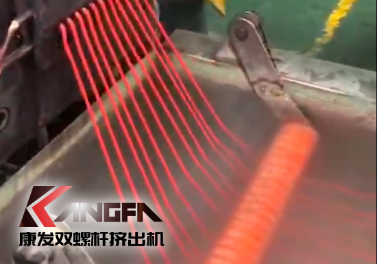 康發(fā)售后服務(wù)無(wú)止境！客戶水拉條JSH-75雙螺桿擠出機(jī) 普通玻纖增強(qiáng)改性售后維保記